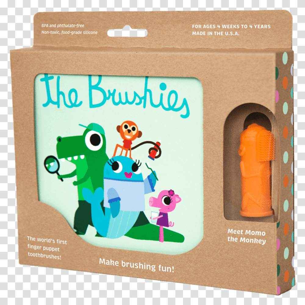 Momo The Monkey The Brushies Book Brushies Pinky The Pig The Brushies Book, Cardboard, Box, Carton, Package Delivery Transparent Png