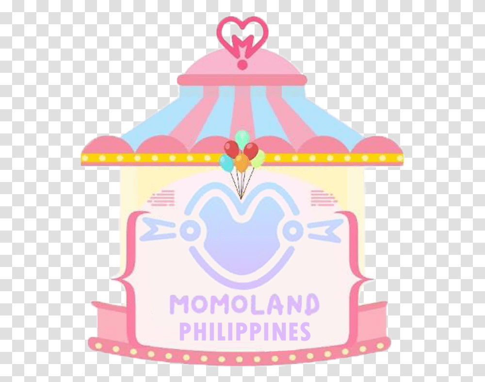 Momoland Ph Momoland Bboom Bboom Logo, Amusement Park, Carousel, Birthday Cake, Dessert Transparent Png
