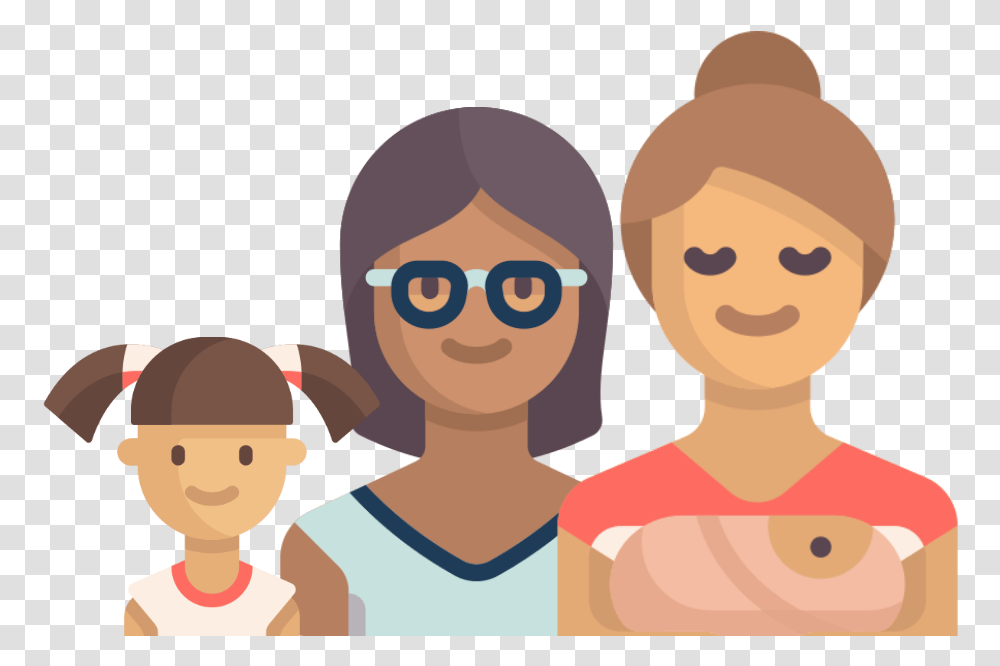 Moms And Daughter2x Cartoon, Face, Female, Girl, Photography Transparent Png