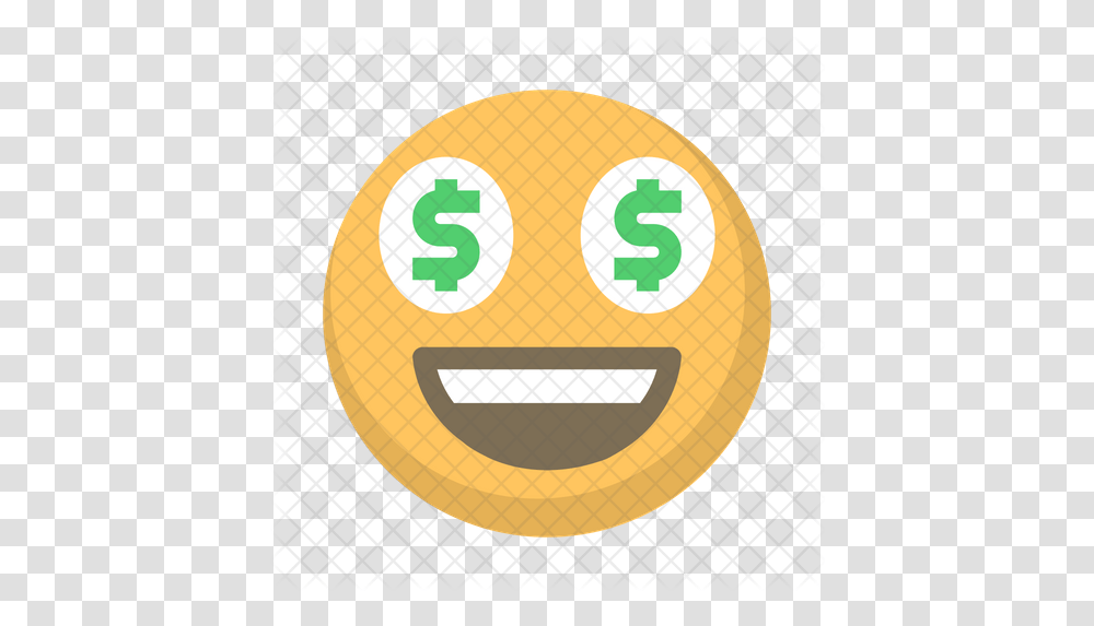 Mon Eyes Emoji Icon Wide Grin, Text, Number, Symbol, Sphere Transparent Png