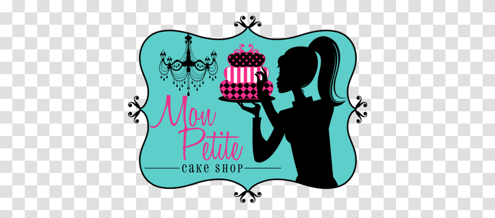Mon Petite Cake Shop Logo Ideas For A Cake Business, Person, Text, People, Graphics Transparent Png