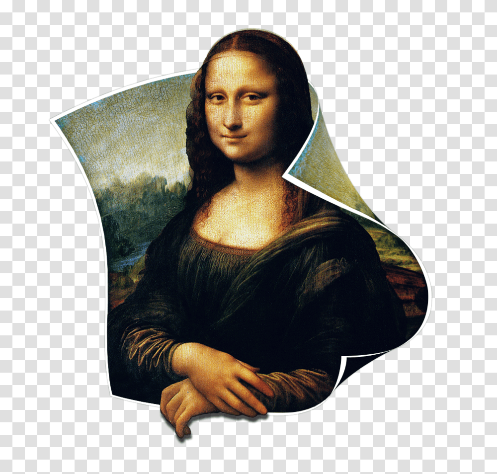 Mona Lisa Image, Painting, Apparel Transparent Png