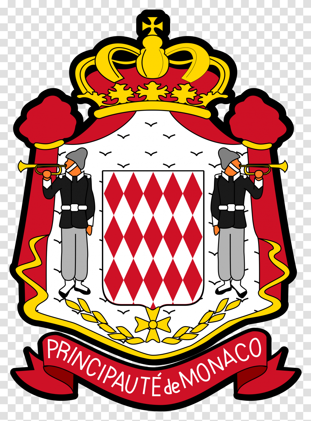 Monaco Coat Of Arm, Armor, Shield, Poster, Advertisement Transparent Png
