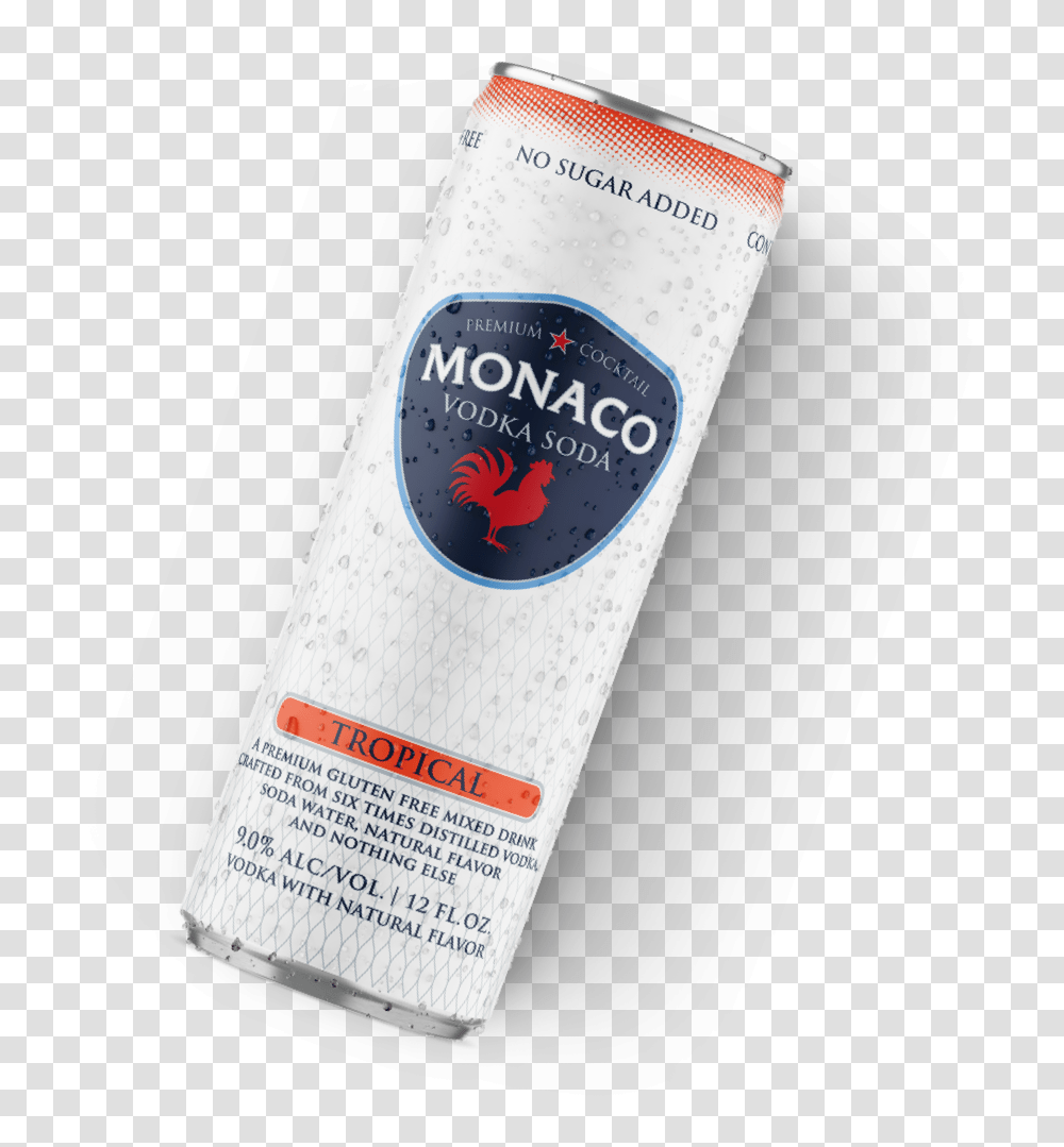 Monaco Vodka Soda Monaco Cocktail, Text, Bottle, Paper, Beverage Transparent Png