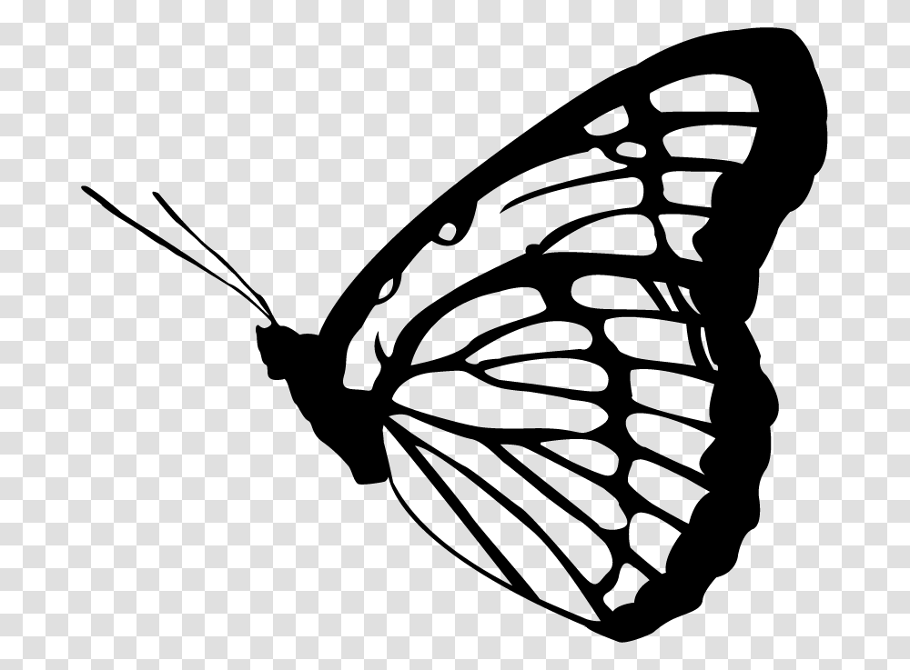 Monarch Butterfly Clipart Vector Butterfly Vector Black And White, Invertebrate, Animal, Insect, Lawn Mower Transparent Png