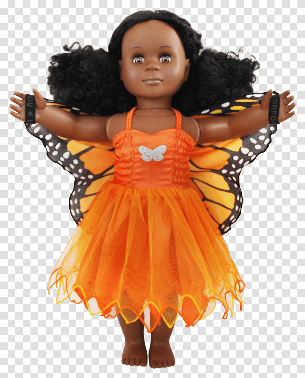 Monarch Butterfly Doll Dress Doll, Toy, Person Transparent Png