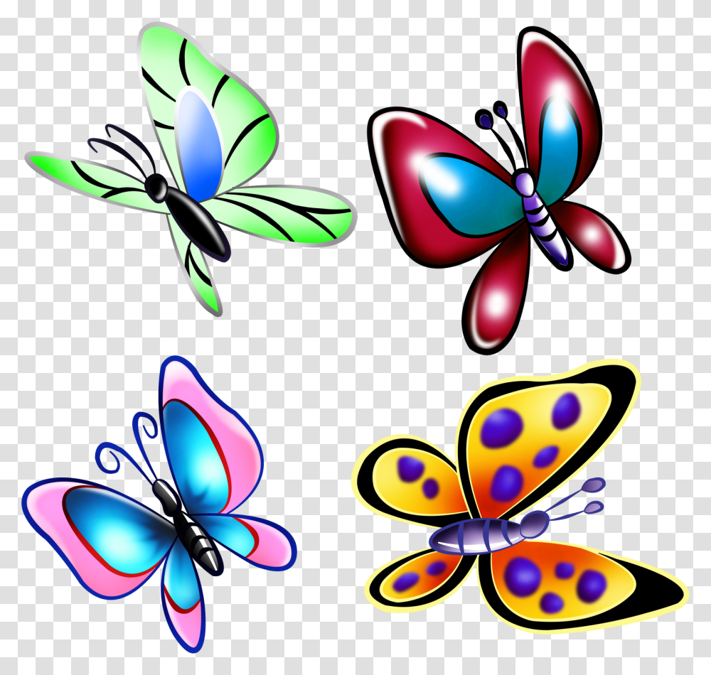 Monarch Butterfly, Floral Design, Pattern Transparent Png