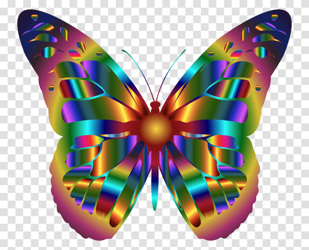 Monarch Butterfly Insect Swallowtail Butterfly Rainbow, Ornament, Pattern Transparent Png