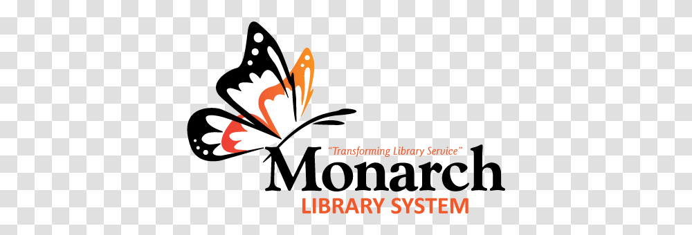 Monarch Library System Logo White Wings Monarch Library System, Angry Birds, Floral Design Transparent Png