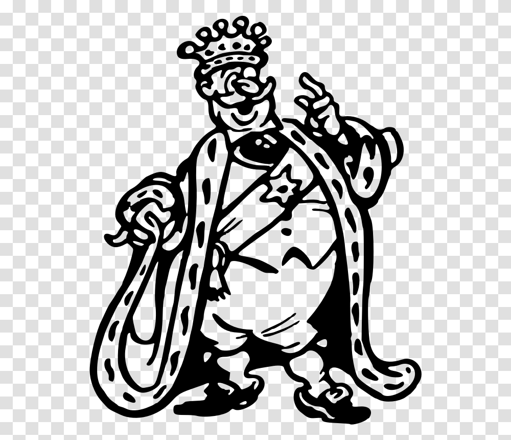 Monarchy Clipart King Black And White Cartoon, Gray, World Of Warcraft Transparent Png