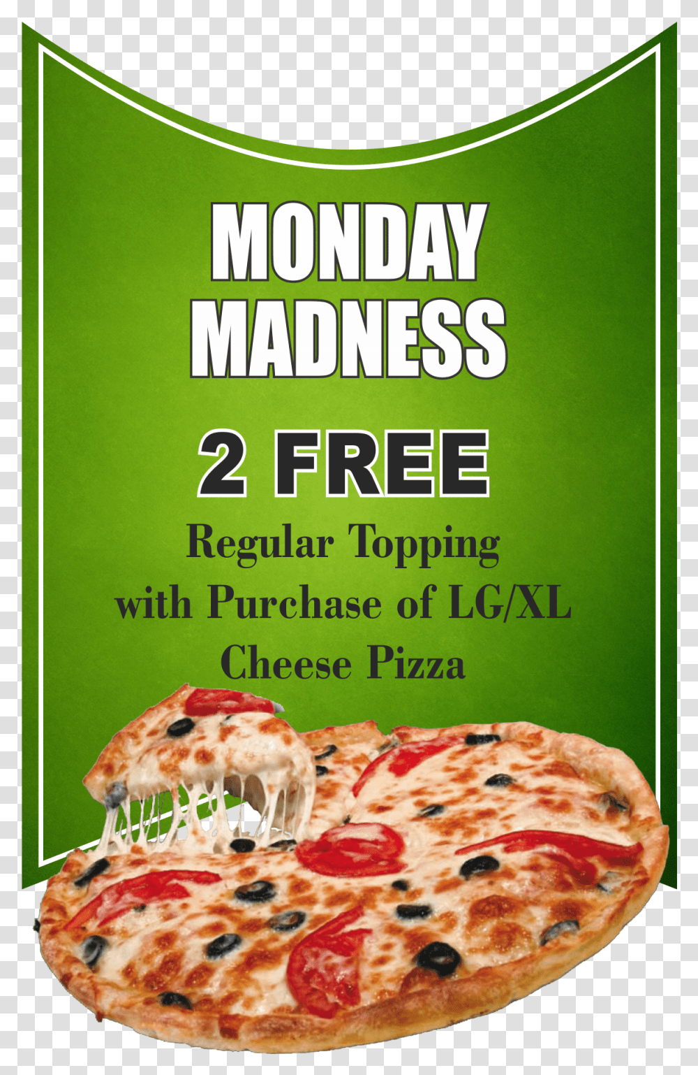 Monday, Pizza, Food, Advertisement, Poster Transparent Png