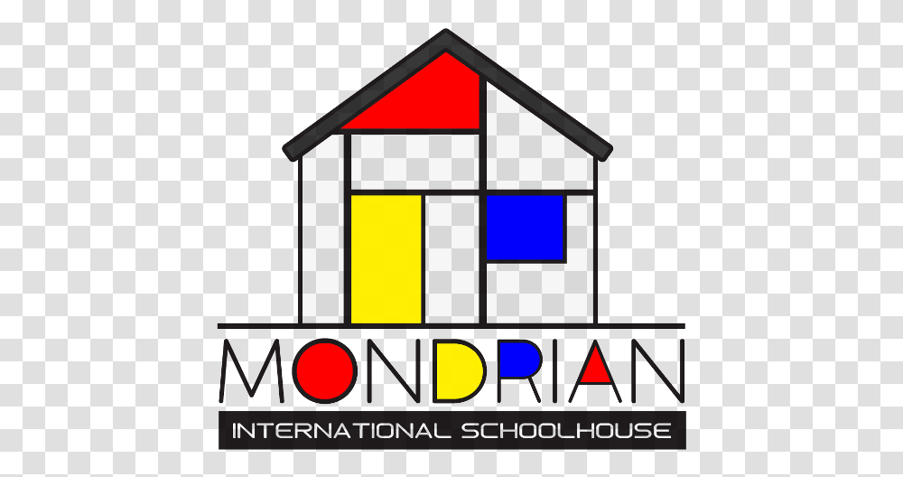 Mondrian School House Clip Art, Monitor, Screen, Electronics, Display Transparent Png