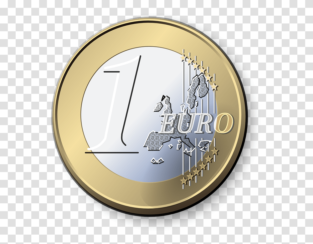 Moneda Euro Image, Coin, Money, Nickel, Gold Transparent Png