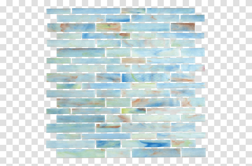 Monet Blue Hand Cut Stained GlassTitle Monet Blue Brick Wall Pattern, Slate, Wood, Stone Wall Transparent Png