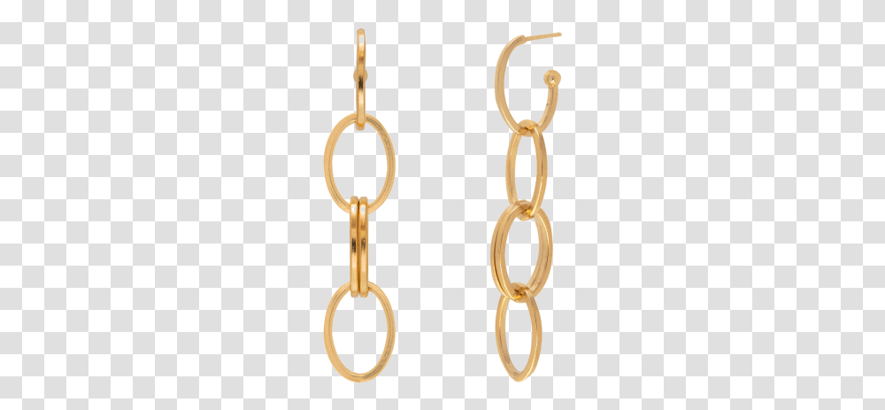 Monet Earrings Gold Plated Earrings, Chain, Scissors, Blade, Weapon Transparent Png
