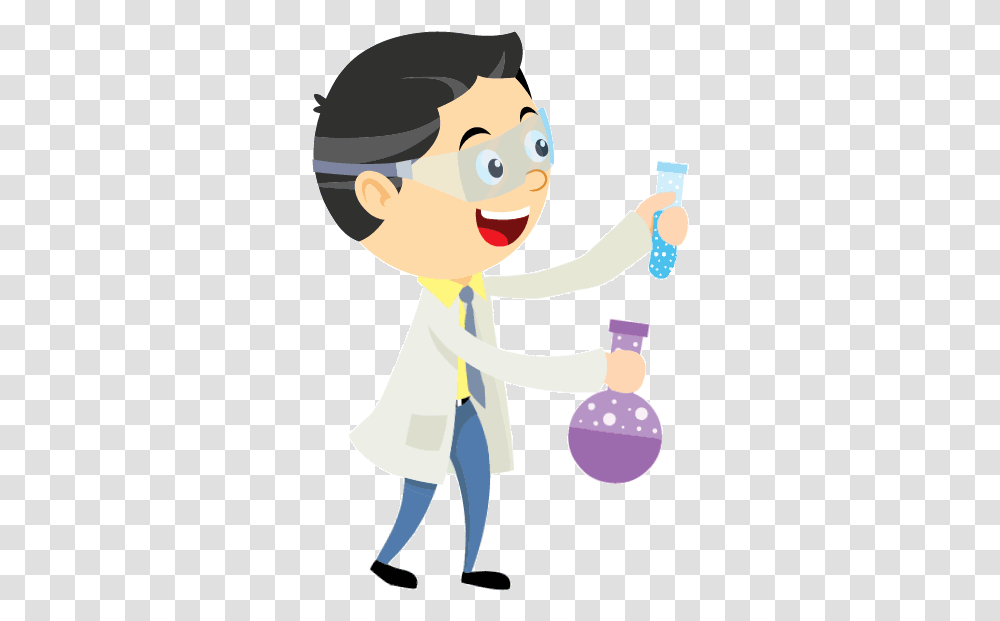 Money 3d Clipart Gif Clip Black And White Stock Science Lab Experiment Clipart, Person, Human, Performer, Lab Coat Transparent Png