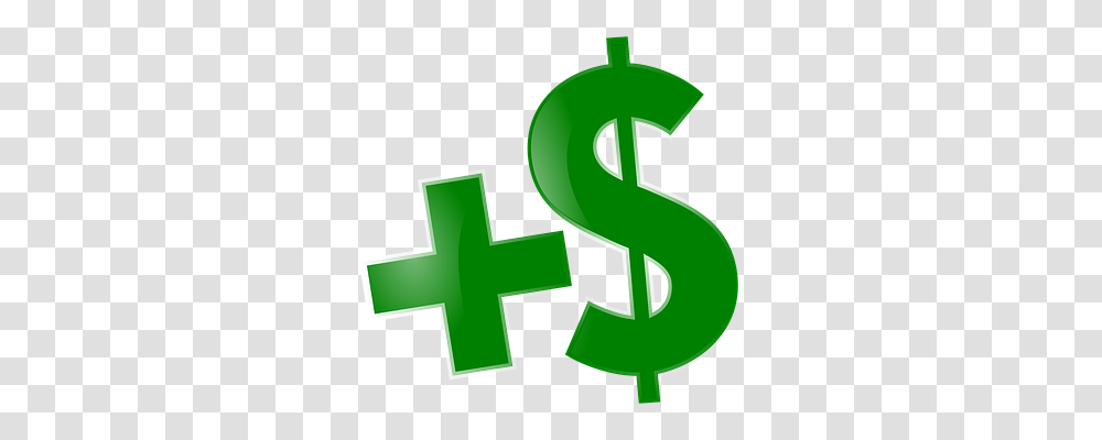 Money Finance, Green, Cross Transparent Png