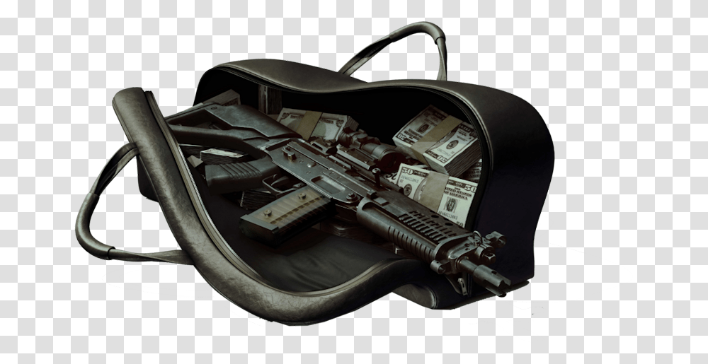 Money And Guns, Weapon, Weaponry, Machine Gun, Rifle Transparent Png
