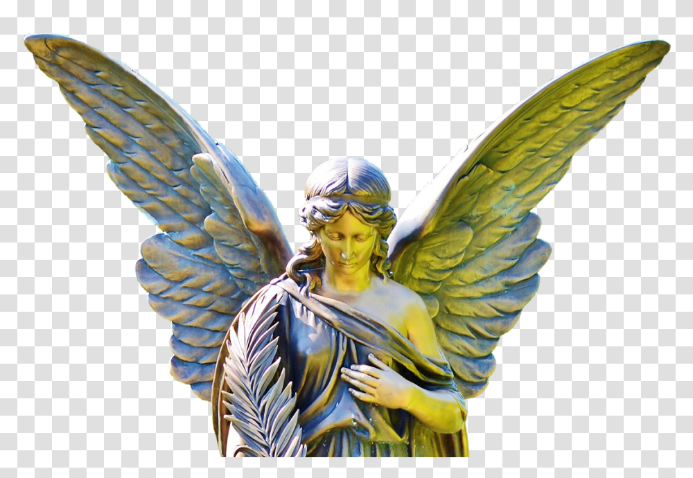 Money Angel Reiki Attunement Angel Statue, Archangel, Person, Human Transparent Png
