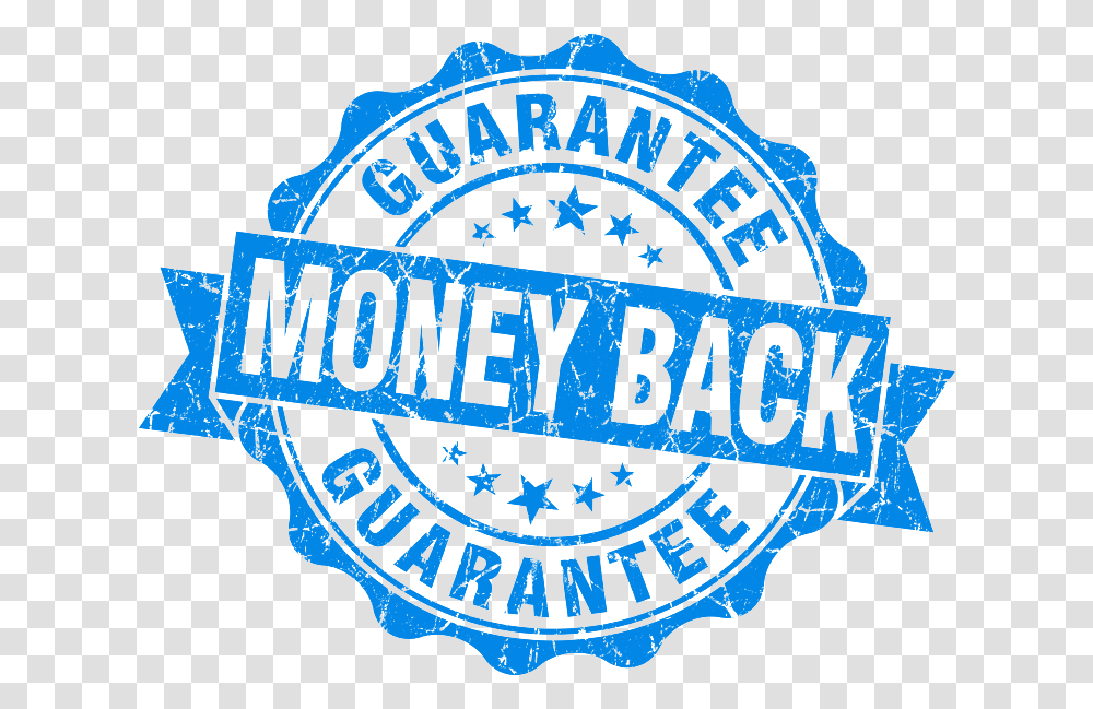 Money Back Guarantee Stamp, Logo, Trademark, Badge Transparent Png