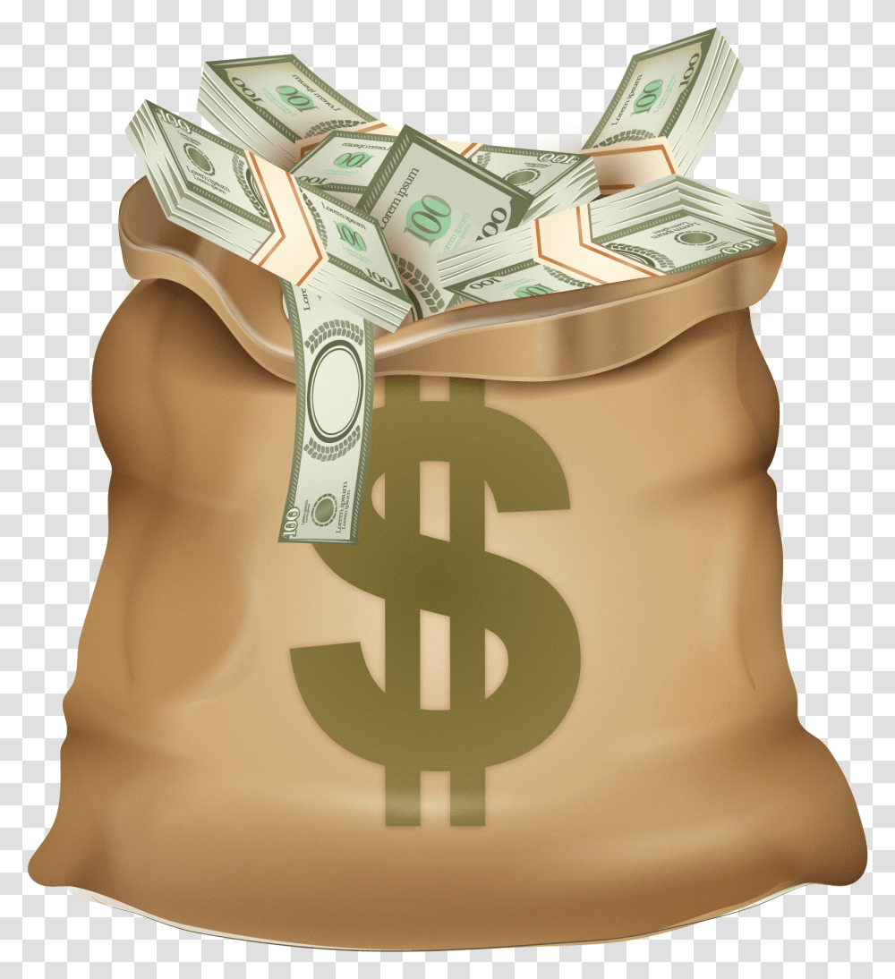 Money Bag Coin Bag Of Money, Sack, Shopping Bag, Diaper, Dollar Transparent Png