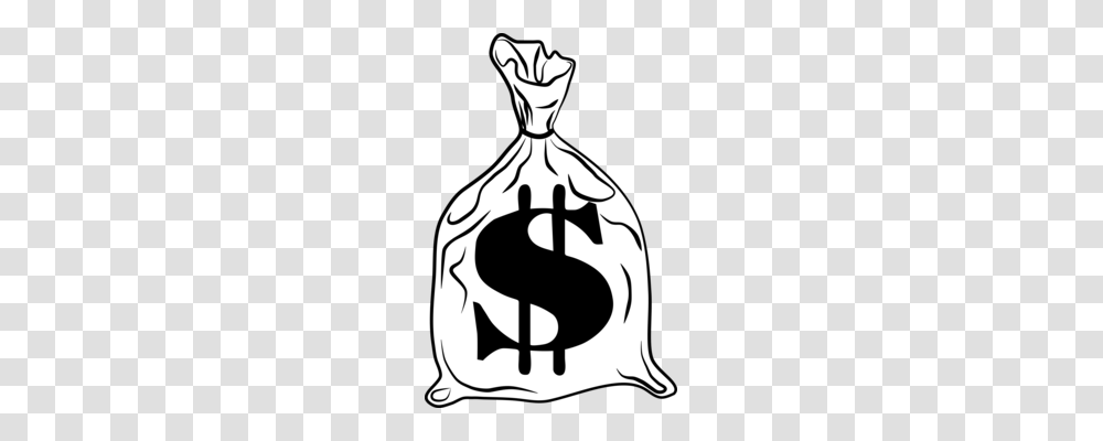Money Bag Coin Computer Icons Drawing, Stencil Transparent Png