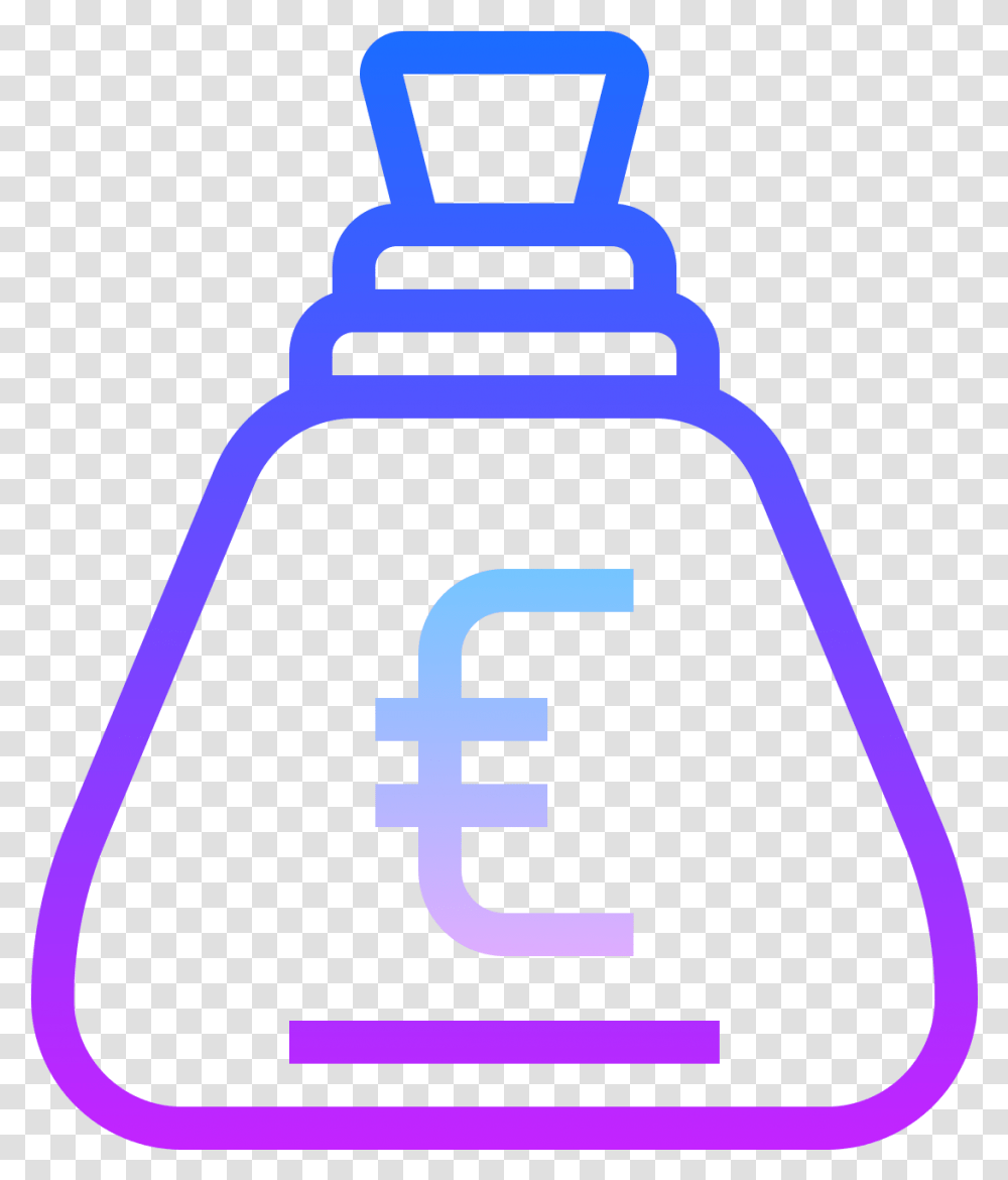 Money Bag Euro Icon, Cowbell, Lamp Transparent Png