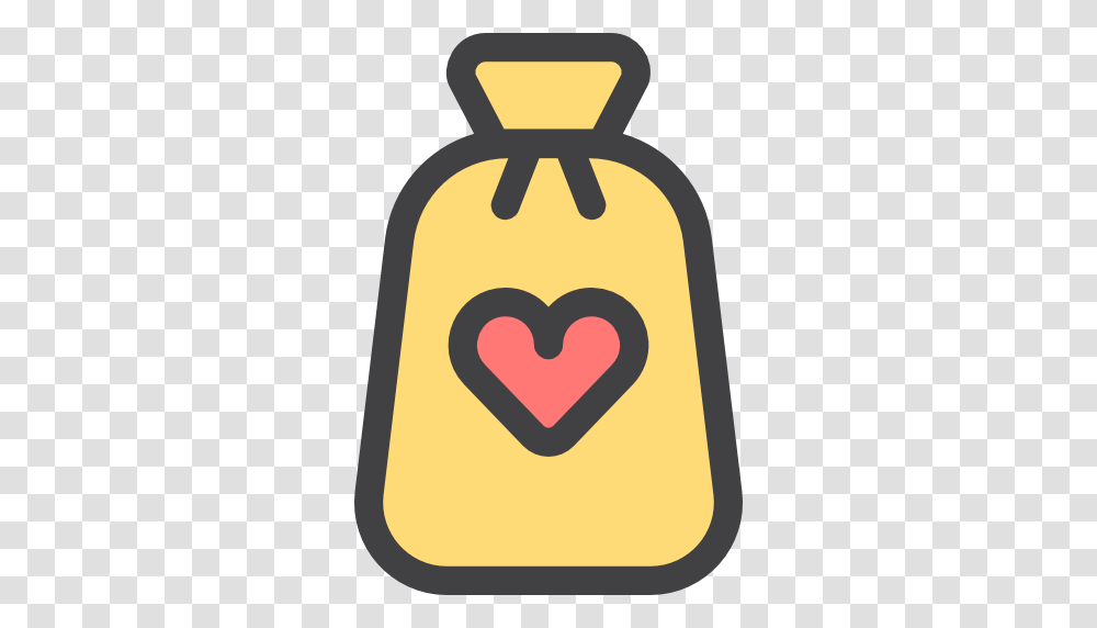 Money Bag Icon, Heart, Sack Transparent Png