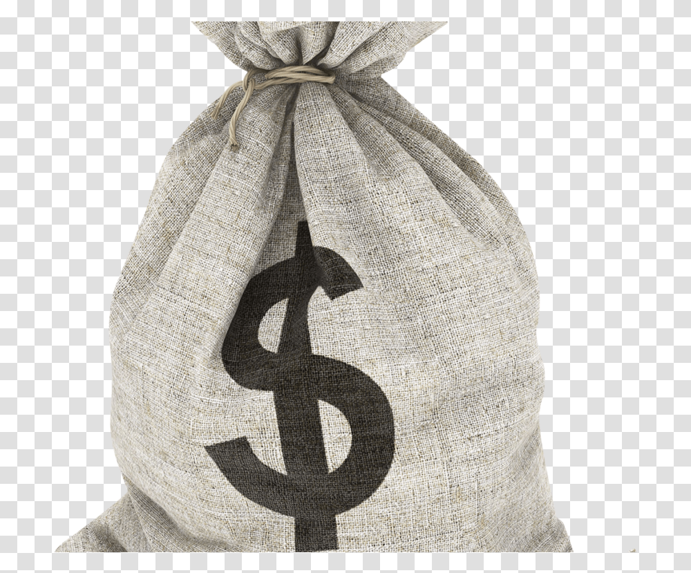 Money Bag Image Bag Of Money, Sack, Person, Human Transparent Png