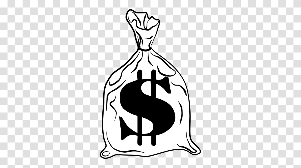 Money Bag Image, Stencil, Drawing Transparent Png