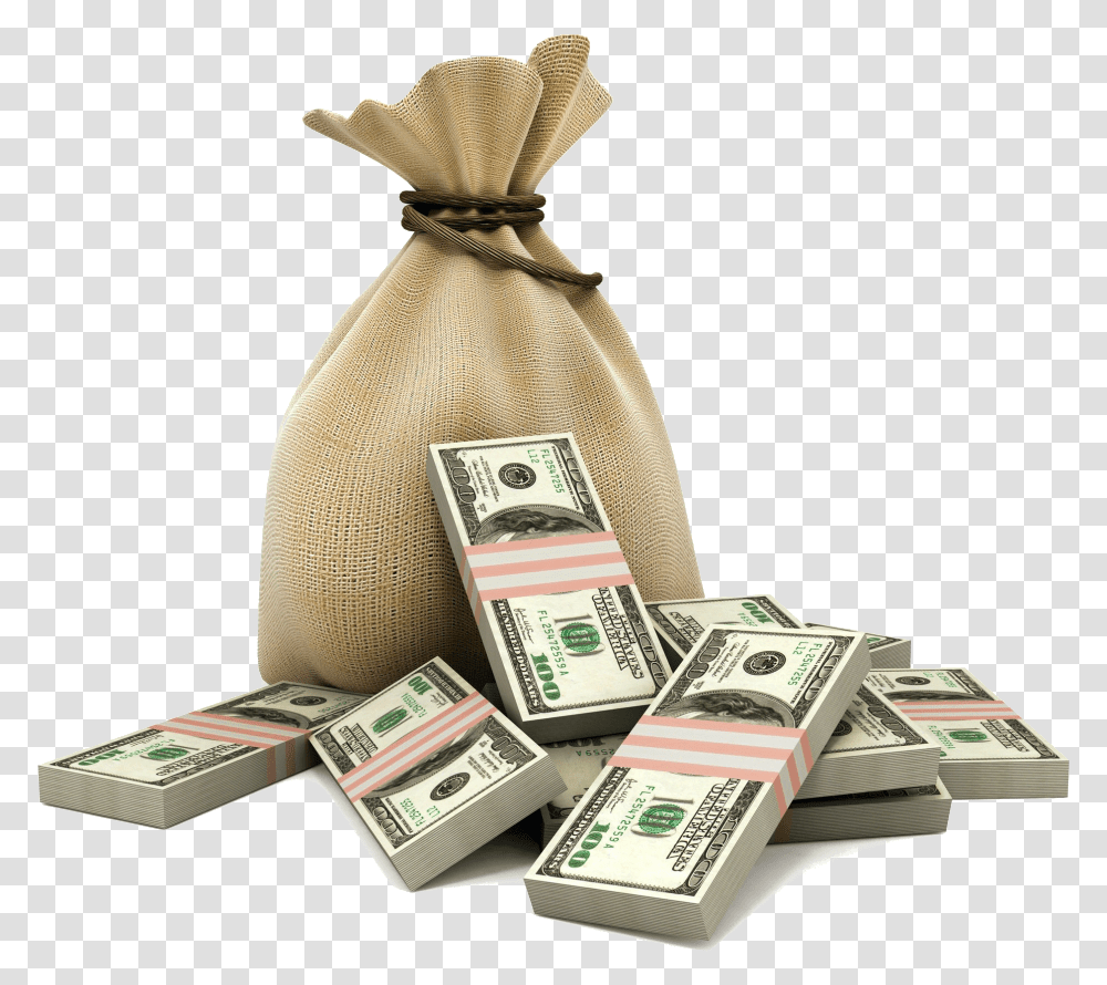 Money Bag Loan Deposit Business Background Money Bag, Dollar, Sack, Transparent Png