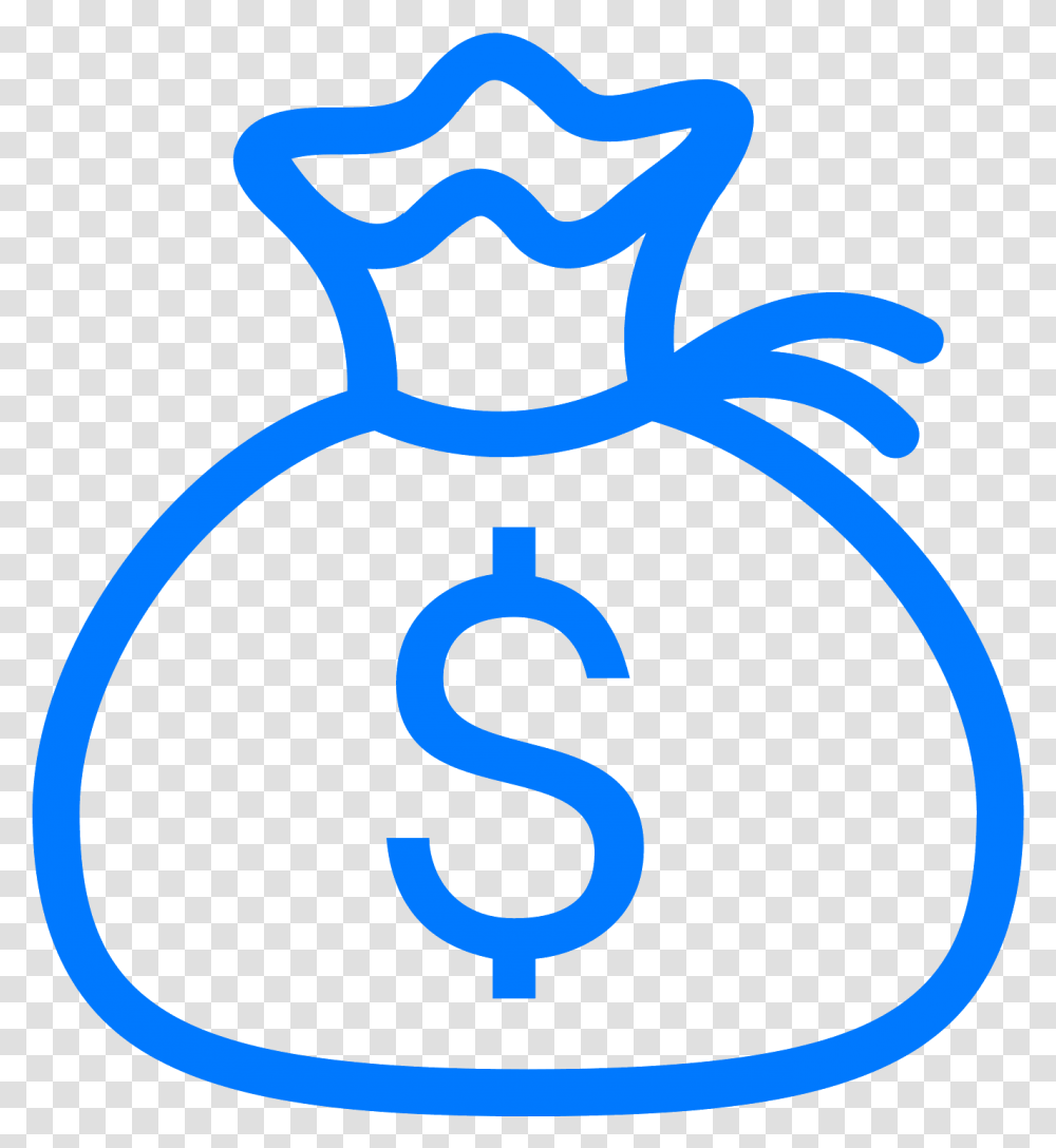 Money Bag Logo Icon Money Bag, Number, Rattle Transparent Png