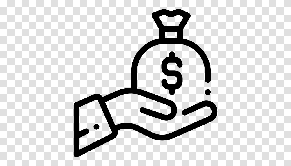 Money Bag Money Bag Money Sack Icon With And Vector Format, Gray, World Of Warcraft Transparent Png