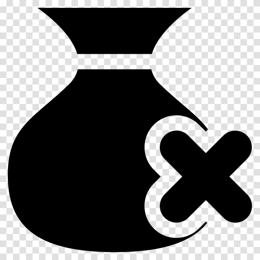 Money Bag Not Include Reverse Not Money Icon, Tie, Accessories, Accessory, Stencil Transparent Png