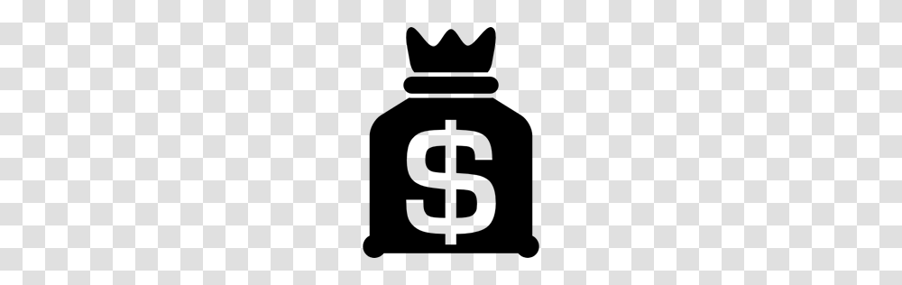 Money Bag Sack Bag Dollar Sign Commerce Money Dollars, Gray, World Of Warcraft, Halo Transparent Png
