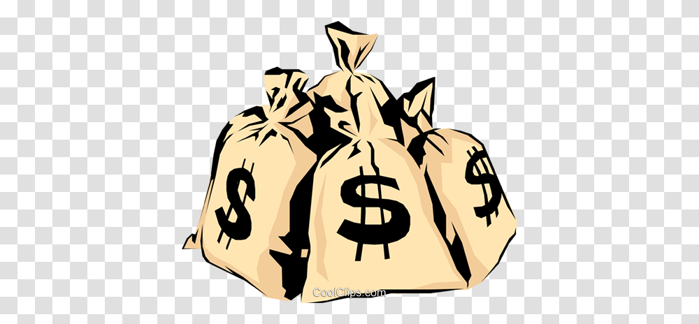 Money Bags Royalty Free Vector Clip Art Illustration, Sack, Shopping Bag Transparent Png
