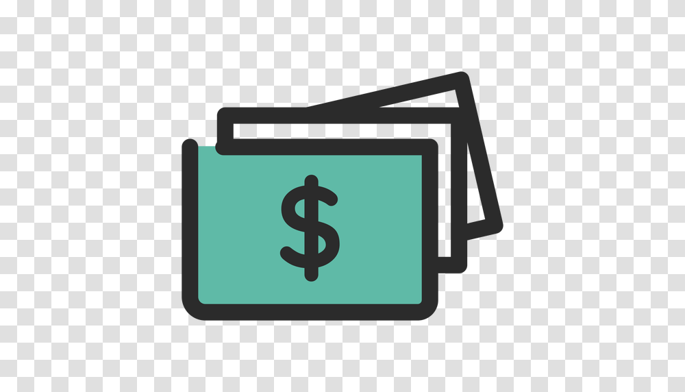 Money Bills Colored Stroke Icon, Word, Monitor, Screen Transparent Png