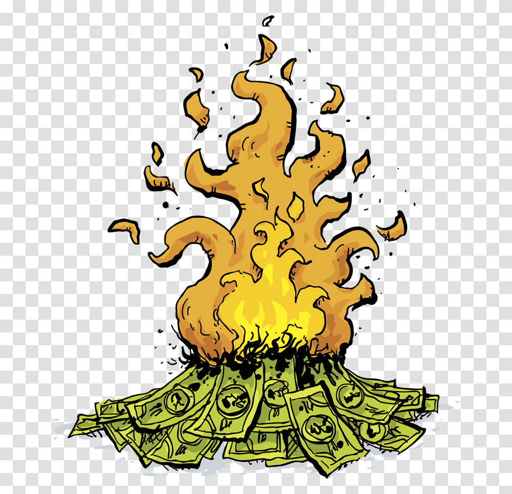 Money Burning Clip Art, Fire, Flame, Bonfire, Poster Transparent Png