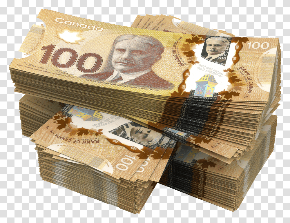 Money Canadian New Canadian 100 Bill, Box, Dollar, Person, Human Transparent Png
