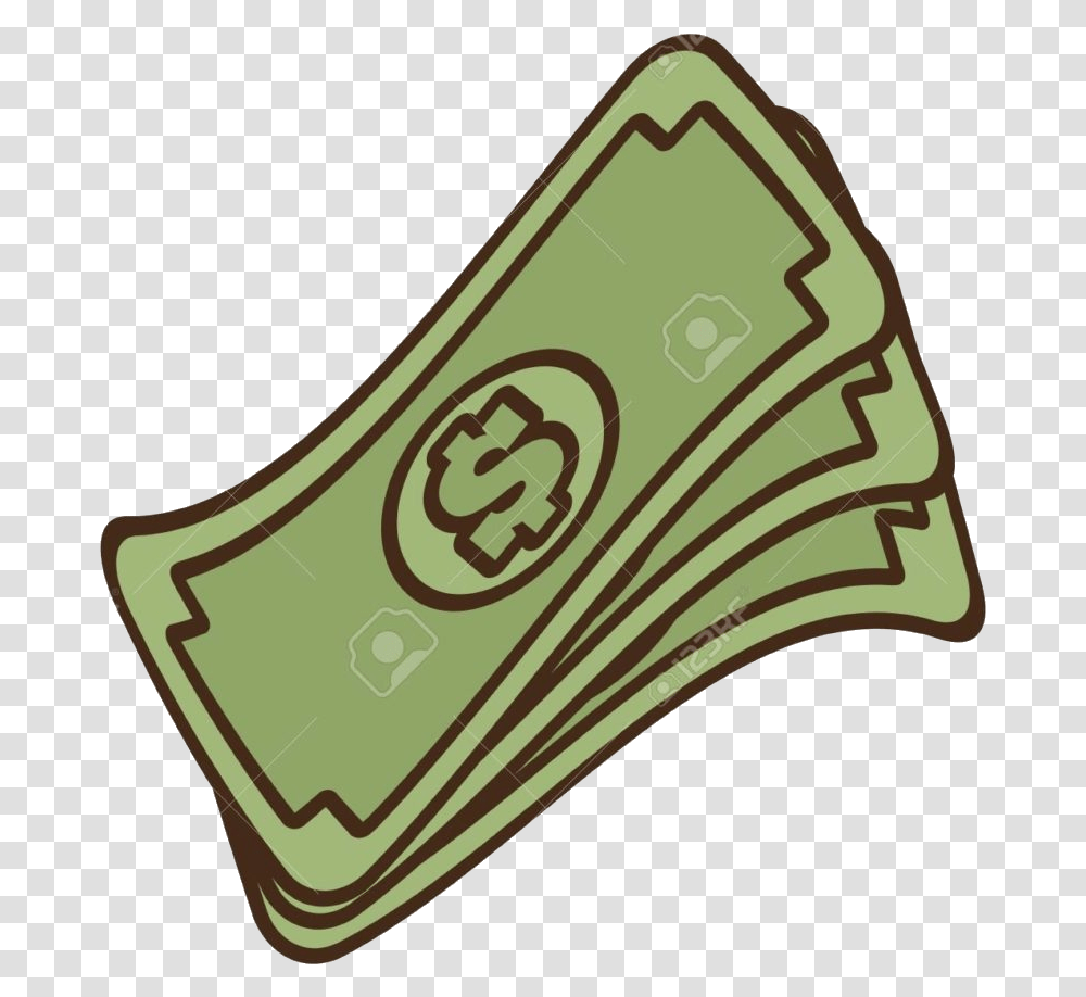 Money Cartoon Of Clipart Cartoon Wad Of Cash, Label, Ketchup, Vegetation Transparent Png