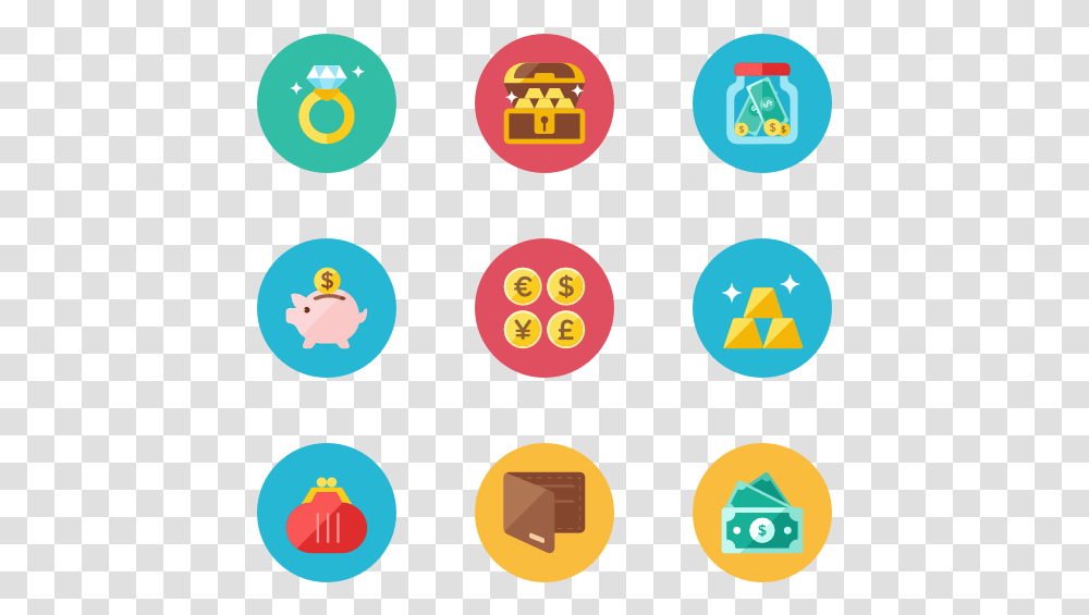 Money Circle Icons For Money, Angry Birds, Rattle Transparent Png