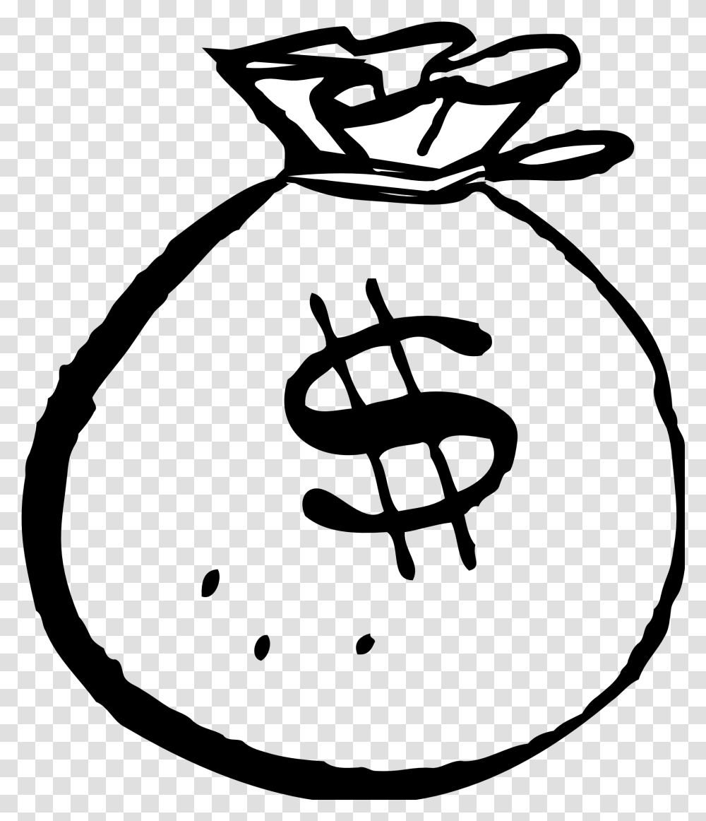 Money Clipart Black And White, Logo, Trademark, Wasp Transparent Png