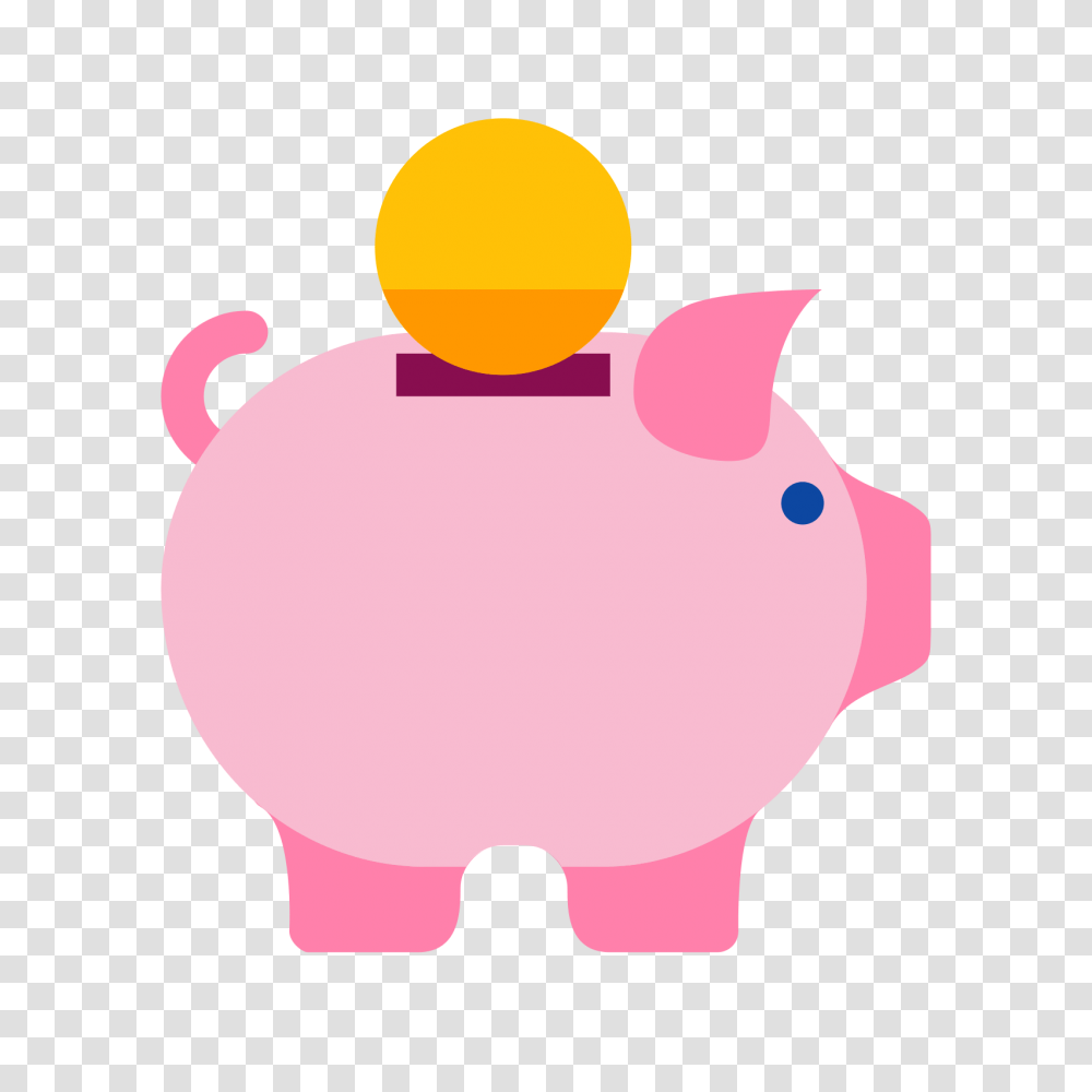 Money Clipart Cute, Piggy Bank, Balloon Transparent Png