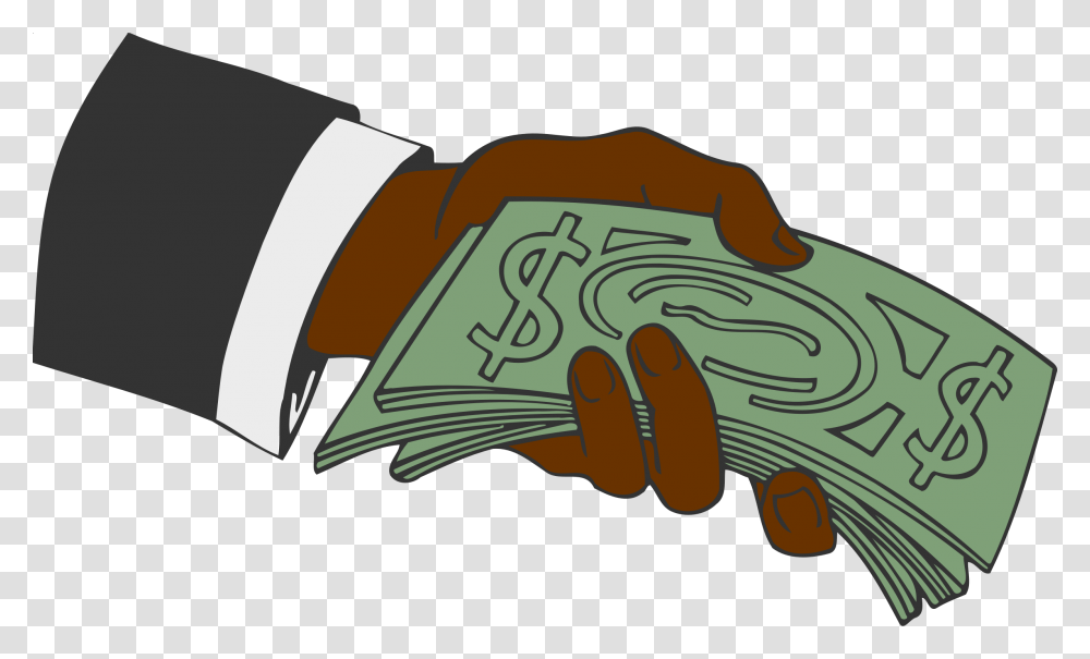 Money Clipart Hand Gesture Hand With Money Cartoon, Rock Transparent Png