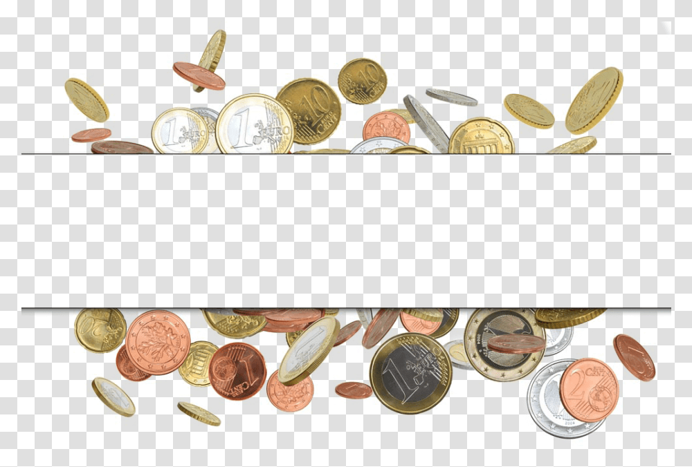 Money Coin Border Finance Gold Coins Border, Wristwatch, Treasure, Clock Tower, Architecture Transparent Png