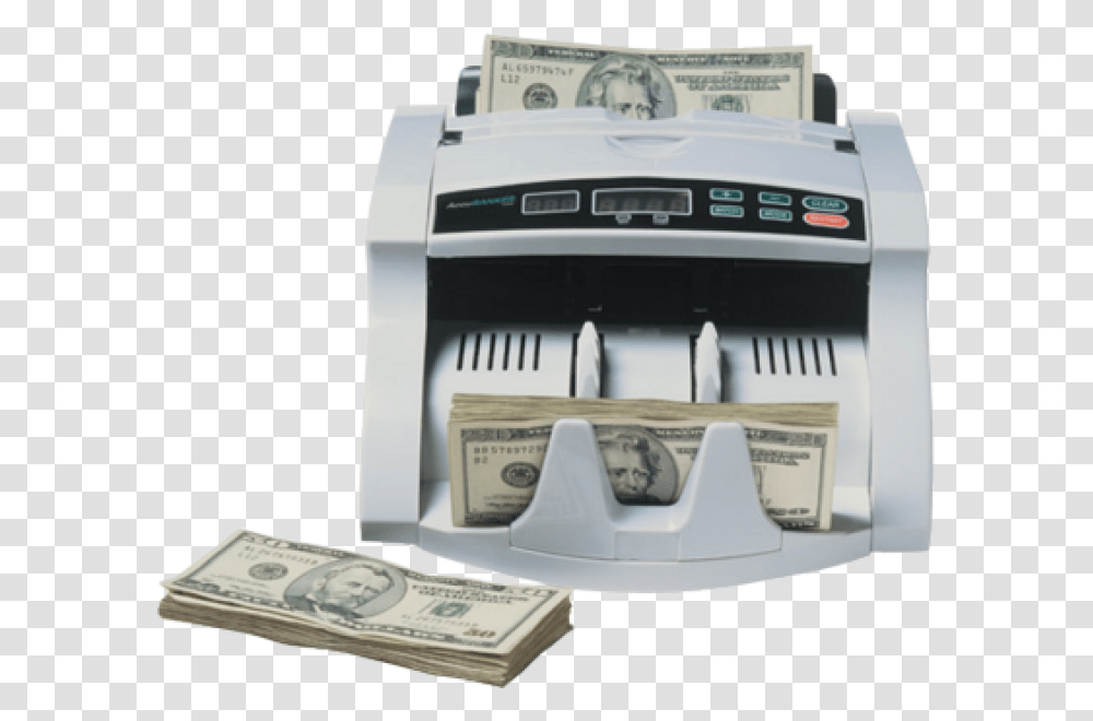 Money Counting Machine Money Counter Machine, Dollar, Cutlery, Spoon Transparent Png