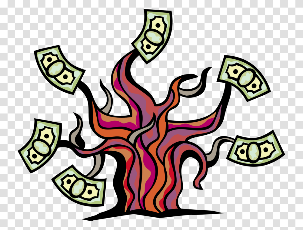 Money Doesnt Grow On Trees Money Tree, Label, Alphabet Transparent Png