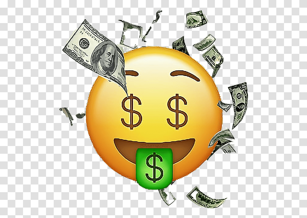 Money Emoji High Quality Image Background Money Face Emoji, Helmet, Apparel, Dollar Transparent Png