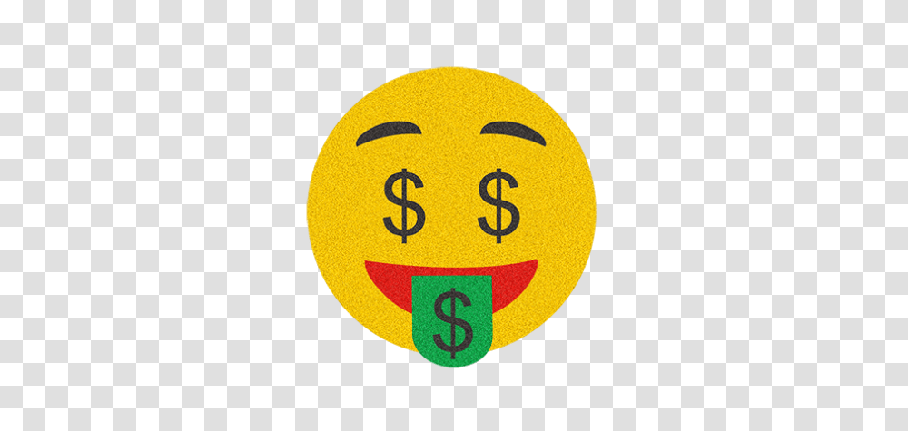 Money Face Emoji Design With Glitter, Tennis Ball, Sport, Sports, Machine Transparent Png