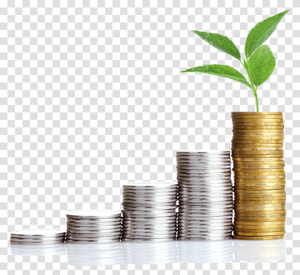 Money Growth Money Growth, Coin, Nickel Transparent Png